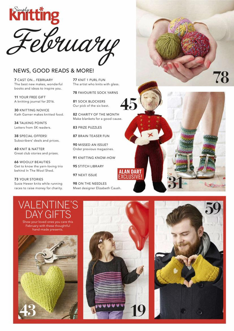 Simply Knitting  February 2016 - 輕描淡寫 - 輕描淡寫
