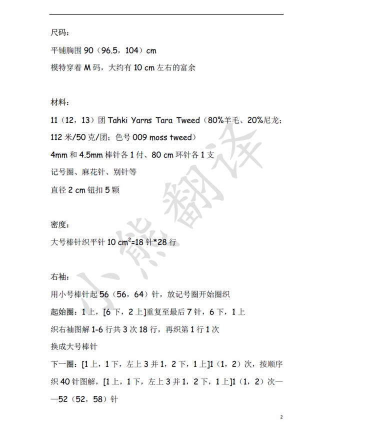 小熊翻譯————Roosevelt Cardigan總統(tǒng)開衫 - ferrero1869 - 小熊的天地