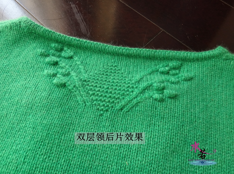 201539  煙花碧（羊絨圓領(lǐng)套頭衫） - 水若 - 滿溪流水香