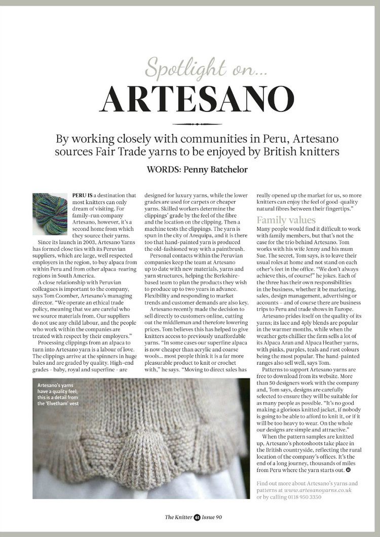 The Knitter Issue 90 2015 - 輕描淡寫 - 輕描淡寫