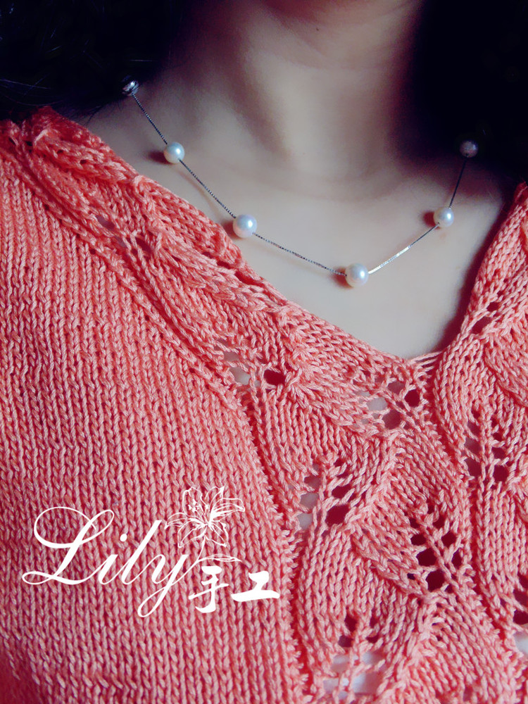 【Lily手工】--伊人--蕾絲棉短袖抽繩連衣裙 - Lily - Lily的手工編織天地