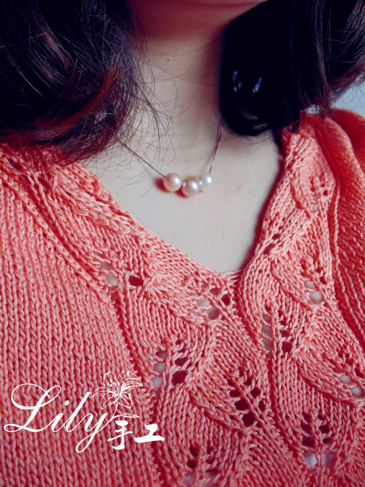 【Lily手工】--伊人--蕾絲棉短袖抽繩連衣裙 - Lily - Lily的手工編織天地