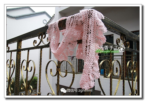 粉妝~~~菠蘿圍巾---04 - 碧海---纏夢 - 天香手編工作室