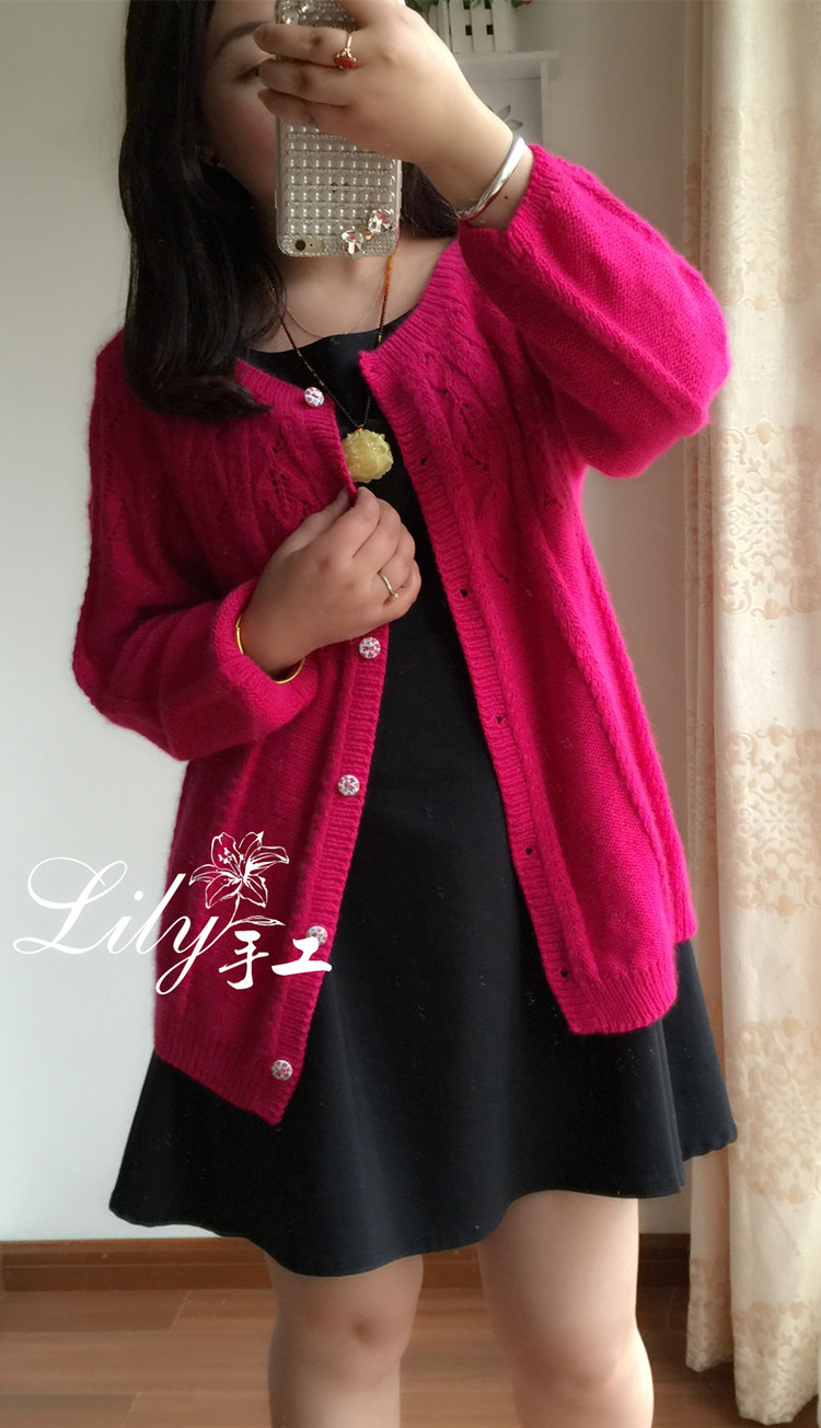 【Lily手工】--艷陽天--羊絨經(jīng)典開衫 - Lily - Lily的手工編織天地