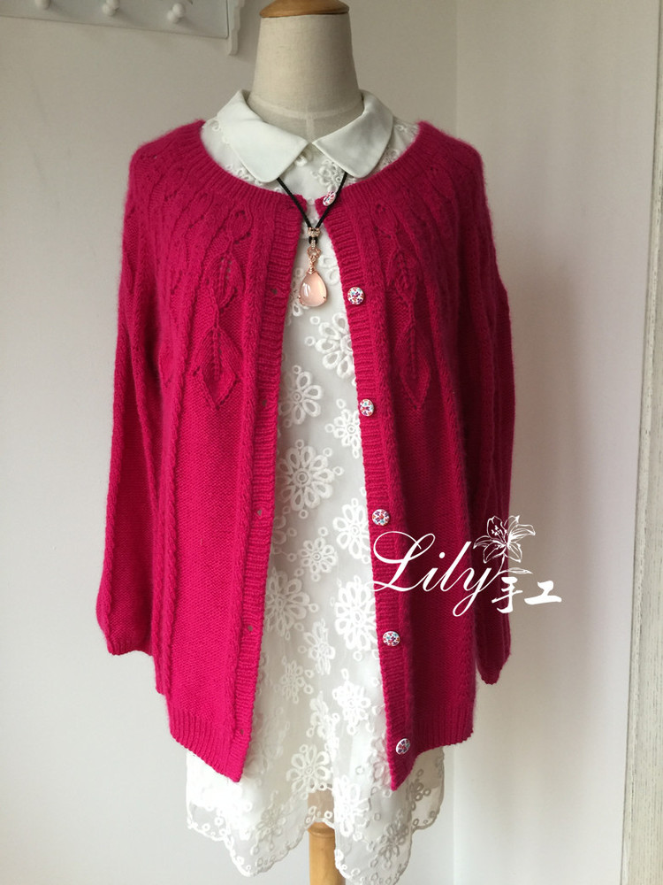 【Lily手工】--艷陽天--羊絨經(jīng)典開衫 - Lily - Lily的手工編織天地