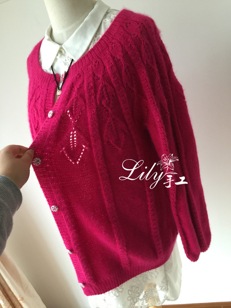 【Lily手工】--艷陽天--羊絨經(jīng)典開衫 - Lily - Lily的手工編織天地