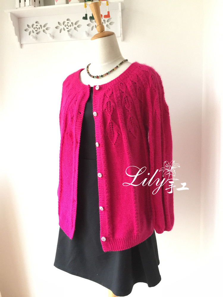 【Lily手工】--艷陽天--羊絨經(jīng)典開衫 - Lily - Lily的手工編織天地