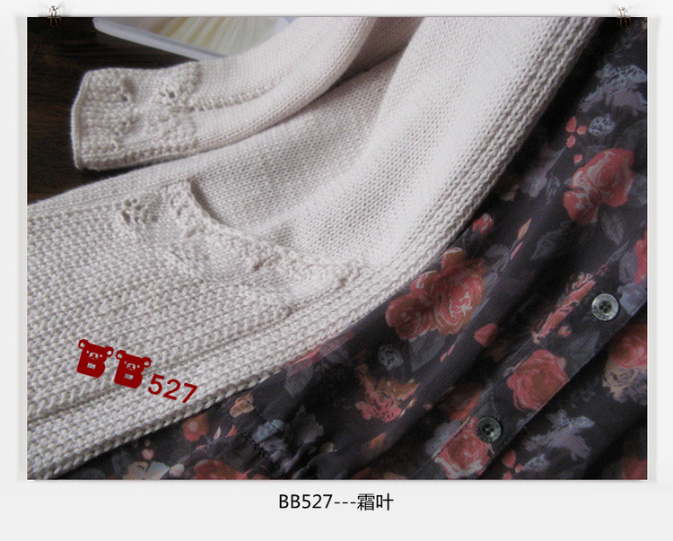 霜葉---跟織小熊譯貼素馨 - BB527 - bb527快樂編織之旅