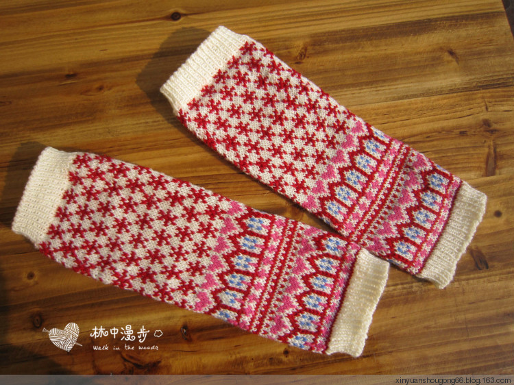 費(fèi)爾島暖腿--再見(jiàn)2015 - 林中漫步 - 鉤針時(shí)光