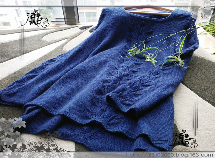 青花--201516羊絨套衫 - 流云 - 流云的生活小站