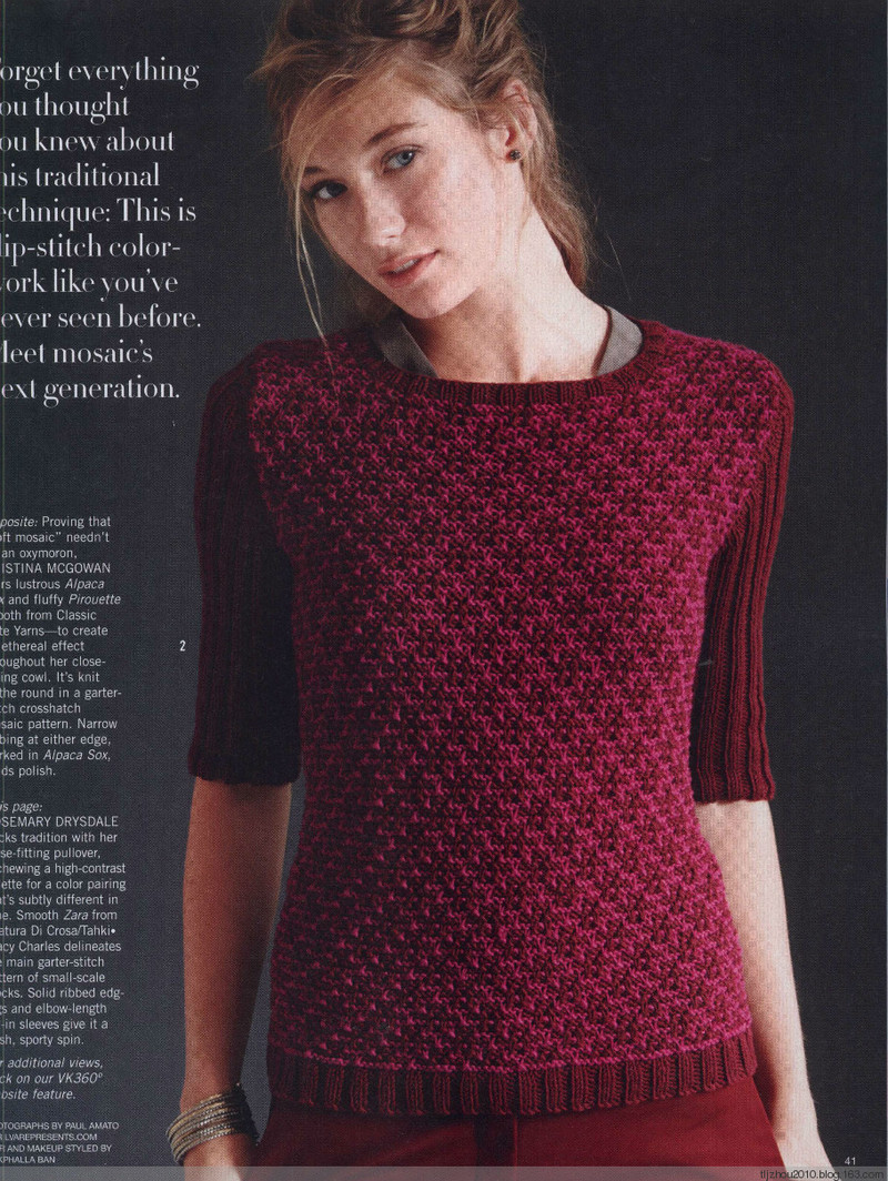 Vogue Knitting 2014-2015 冬 - 紫蘇 - 紫蘇的博客