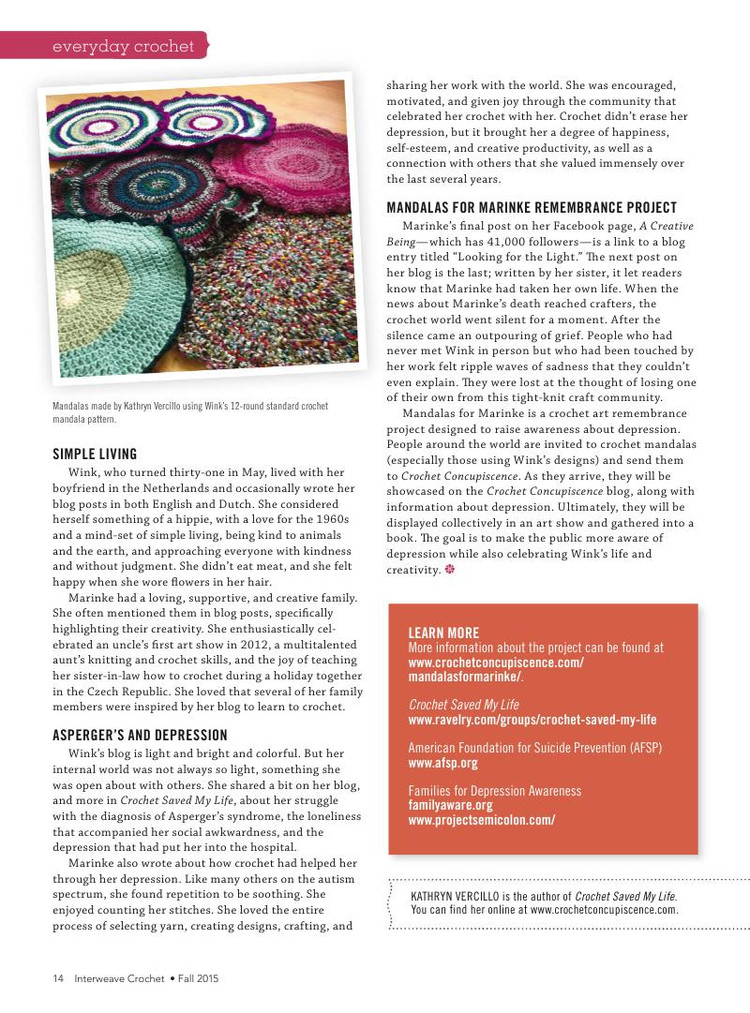 Interweave Crochet  Fall 2015 - 輕描淡寫 - 輕描淡寫