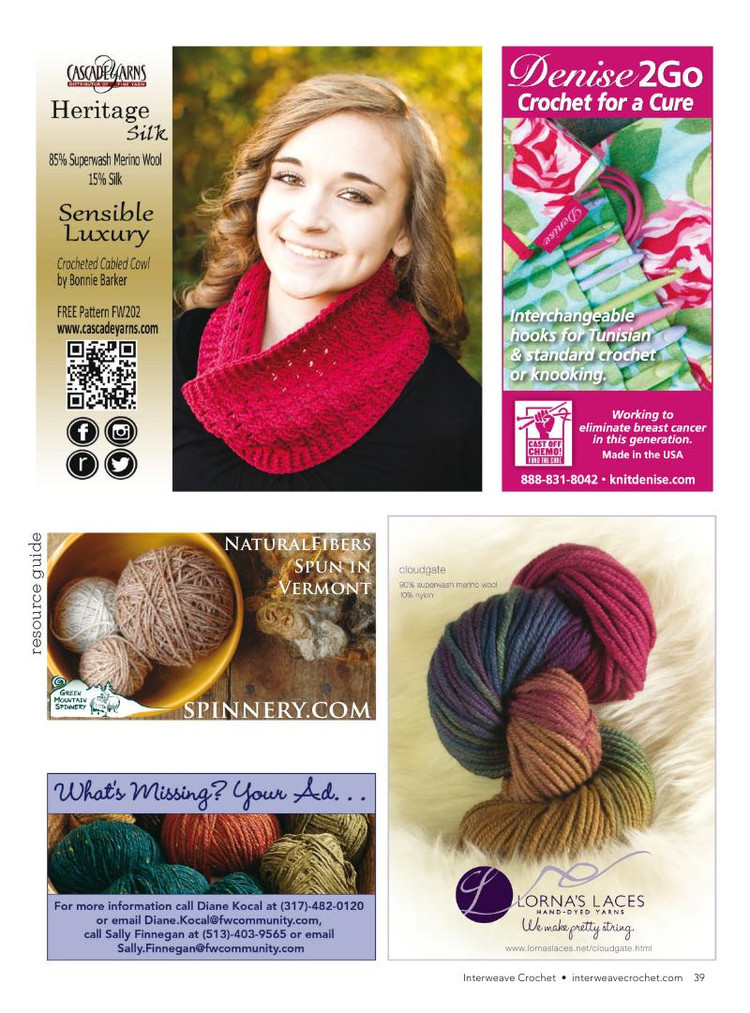 Interweave Crochet  Fall 2015 - 輕描淡寫 - 輕描淡寫