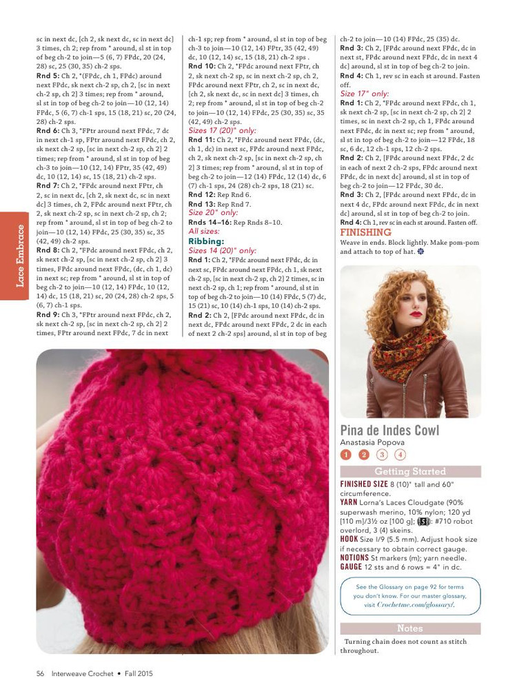 Interweave Crochet  Fall 2015 - 輕描淡寫 - 輕描淡寫