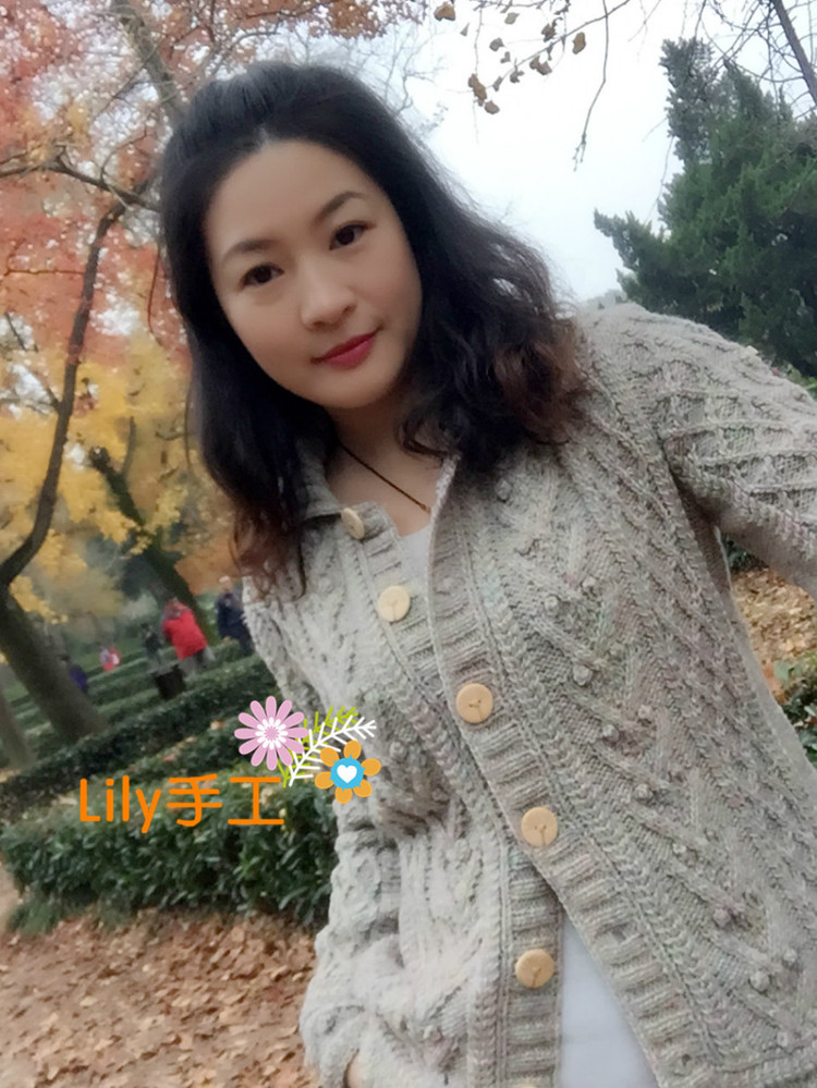 【Lily手工】--雪絨花--實用絞花外套 - Lily - Lily的手工編織天地