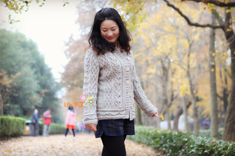 【Lily手工】--雪絨花--實用絞花外套 - Lily - Lily的手工編織天地