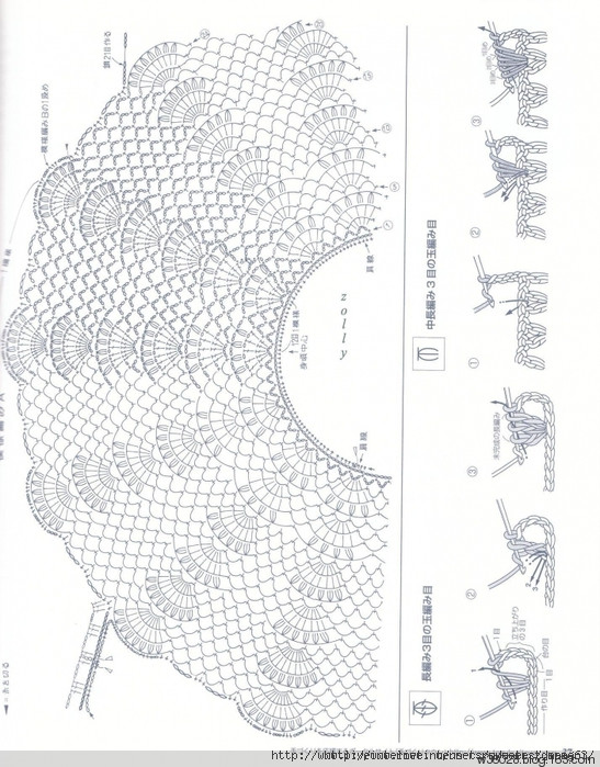 上部分鉤針圖解 - 鉤織樂趣 - 鉤織樂趣的博客