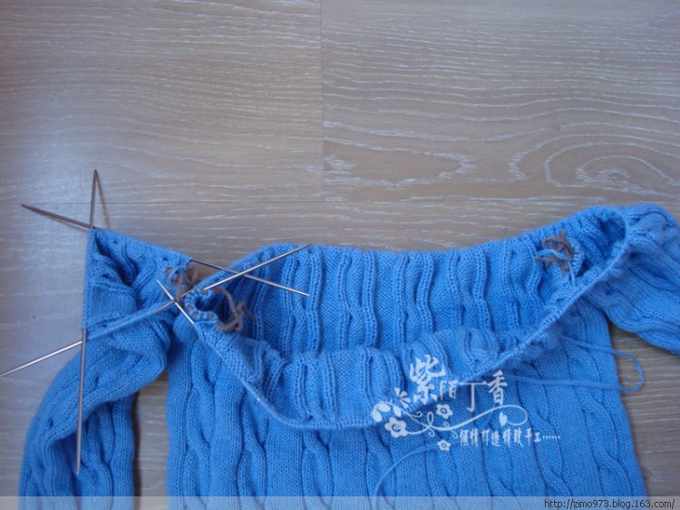 紫陌丁香作品－從下往上織的長(zhǎng)款復(fù)古麻花毛衣（有詳細(xì)過程圖） - 紫陌丁香 - 紫陌丁香手工坊