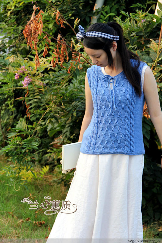 藍(lán)調(diào)~~文藝小清新背心（蘭心蕙質(zhì)2014） - 蘭心蕙質(zhì) - 蘭心蕙質(zhì)藍(lán)云海