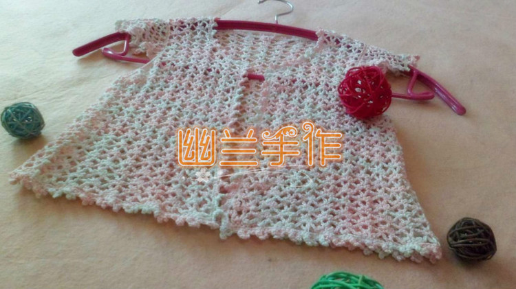 可愛多～～小飛袖女童蕾絲小披 - 空谷幽蘭 - 指尖的溫柔～幽蘭の編織時光