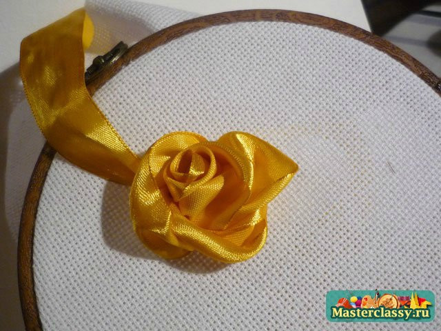 刺繡緞帶豪華黃玫瑰 - 夏天 - 夏天