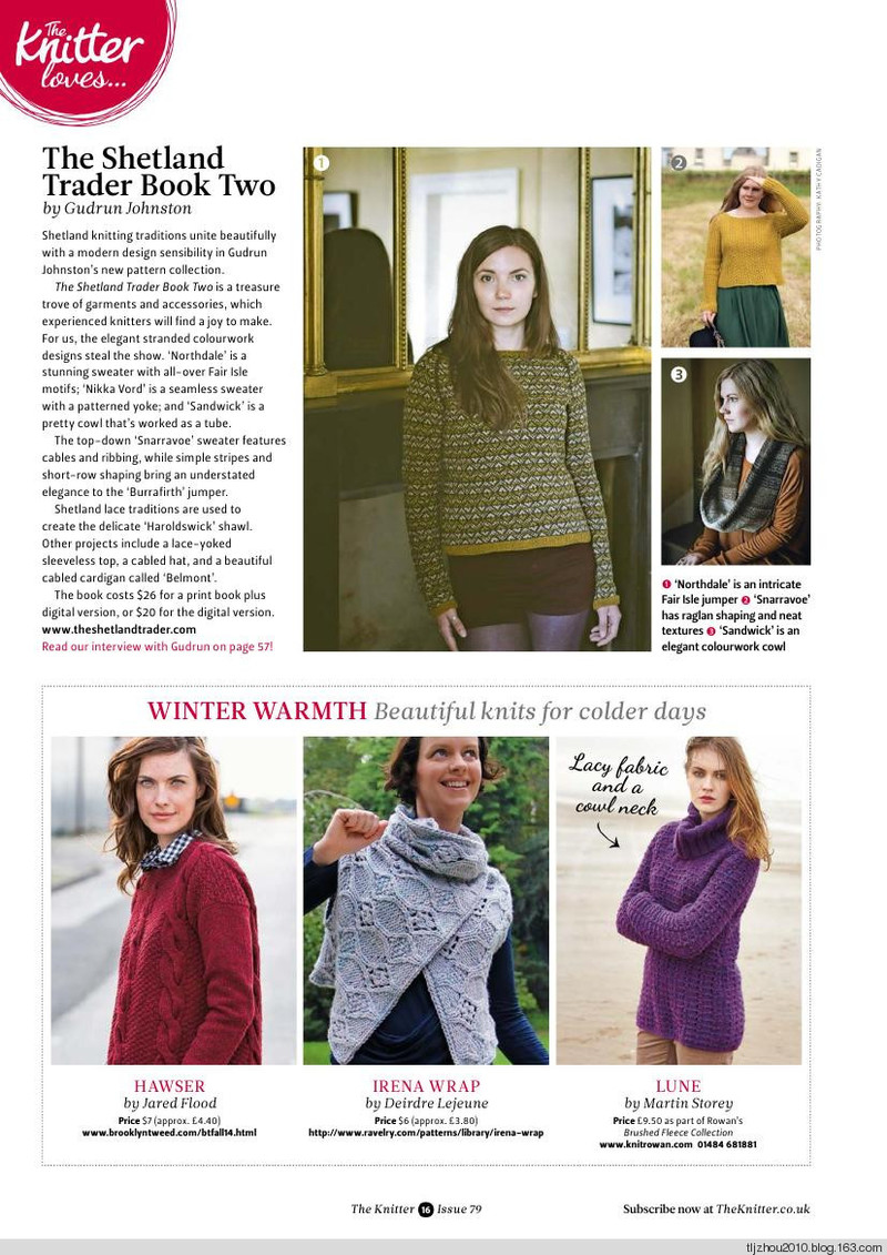 The Knitter Issue 79 2014 - 紫蘇 - 紫蘇的博客