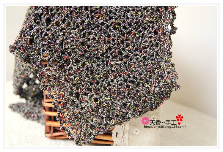 黑天鵝~~~從上往下鉤套頭衫--長款裙 - 碧海---纏夢 - 天香手編工作室