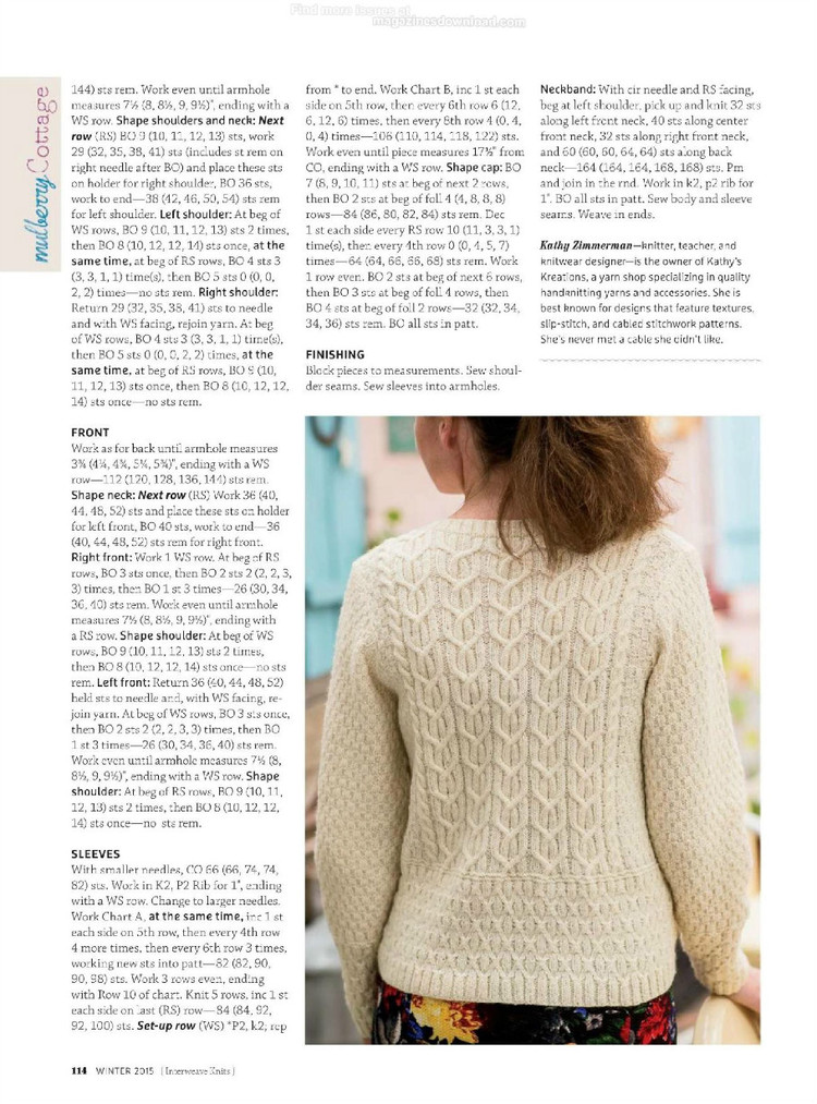 Interweave knits winter 2015 - 輕描淡寫 - 輕描淡寫