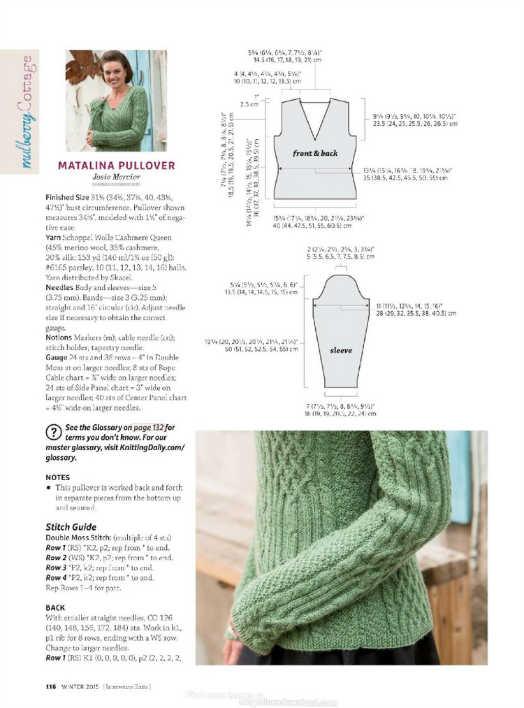 Interweave knits winter 2015 - 輕描淡寫 - 輕描淡寫