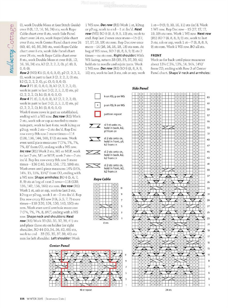 Interweave knits winter 2015 - 輕描淡寫 - 輕描淡寫