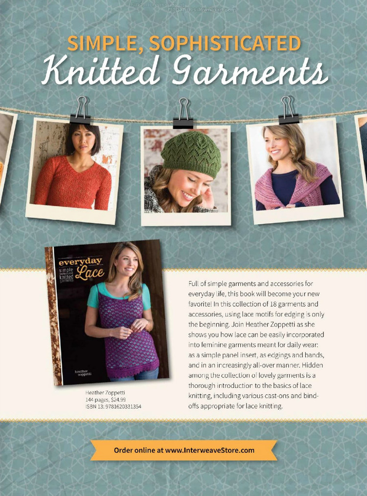 Interweave knits winter 2015 - 輕描淡寫 - 輕描淡寫