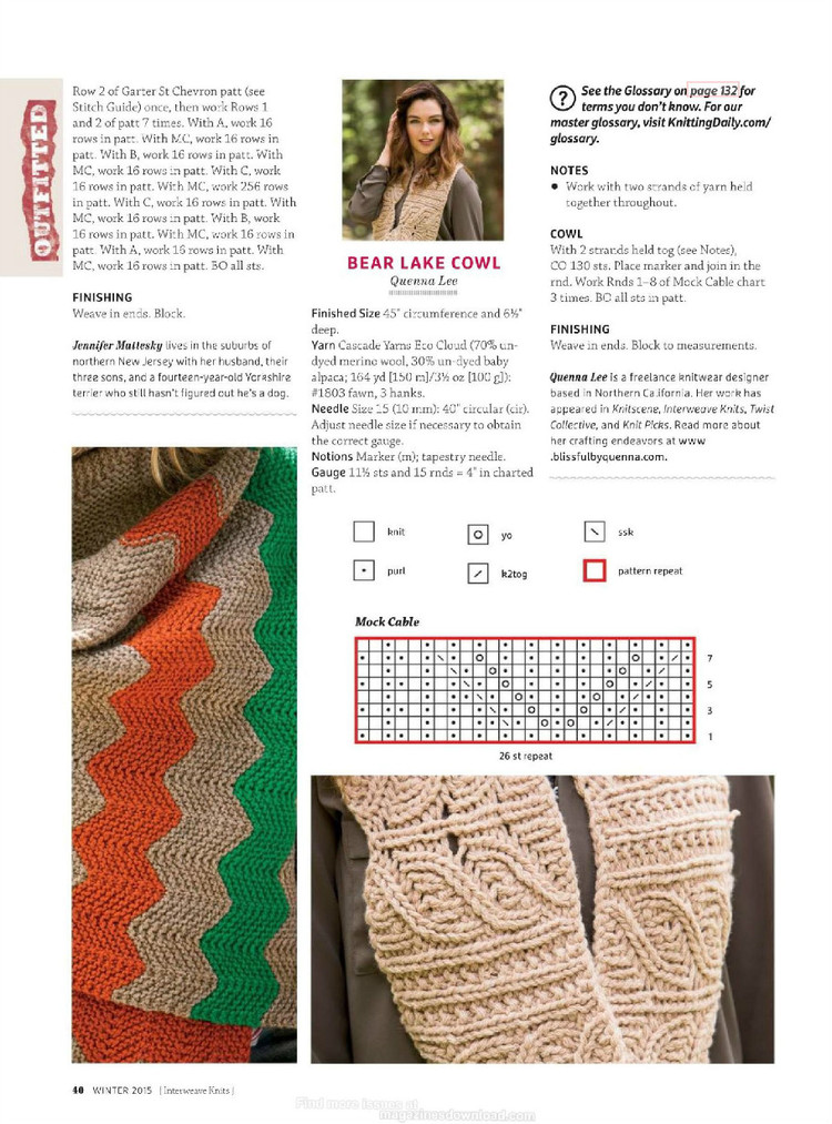 Interweave knits winter 2015 - 輕描淡寫 - 輕描淡寫
