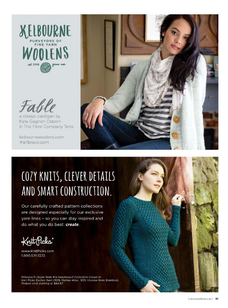 Interweave knits winter 2015 - 輕描淡寫 - 輕描淡寫