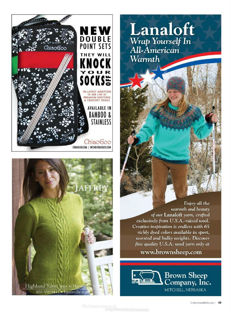Interweave knits winter 2015 - 輕描淡寫 - 輕描淡寫