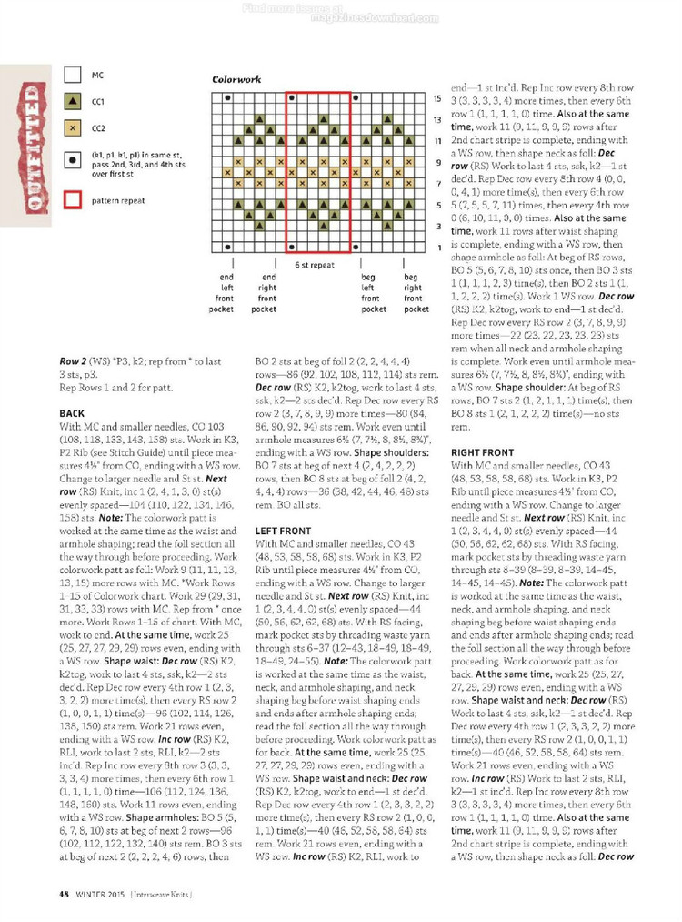 Interweave knits winter 2015 - 輕描淡寫 - 輕描淡寫