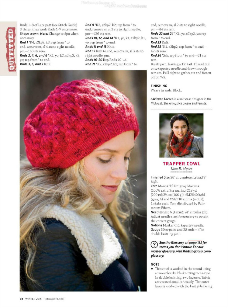Interweave knits winter 2015 - 輕描淡寫 - 輕描淡寫