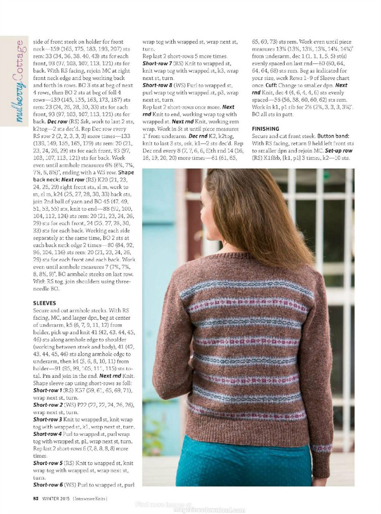 Interweave knits winter 2015 - 輕描淡寫 - 輕描淡寫