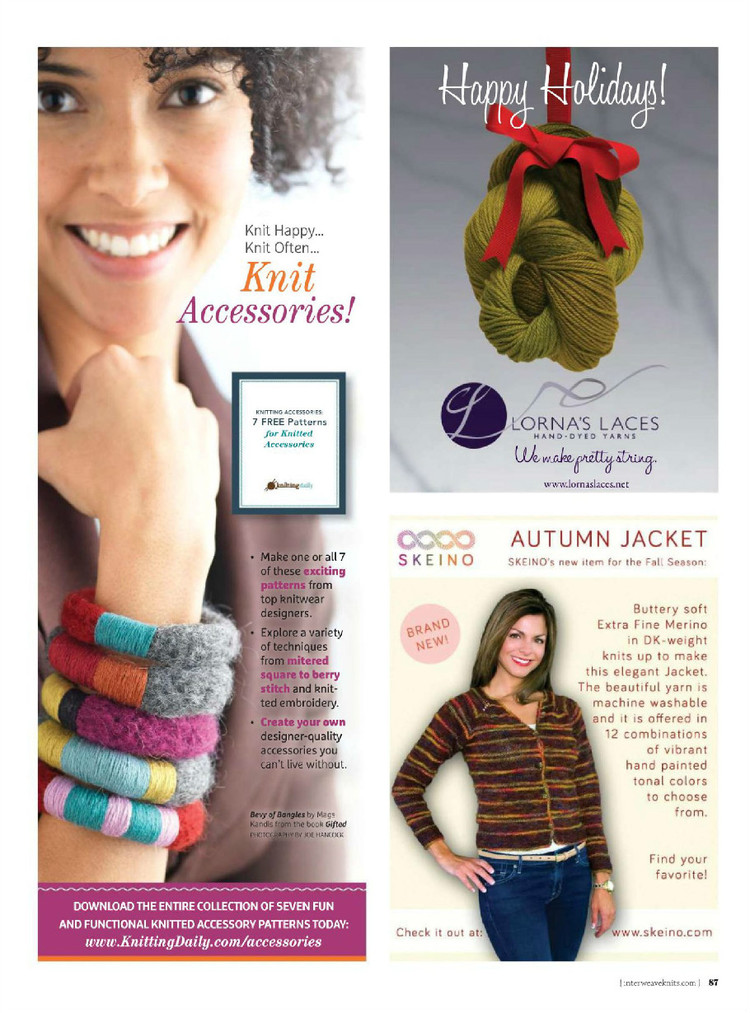 Interweave knits winter 2015 - 輕描淡寫 - 輕描淡寫