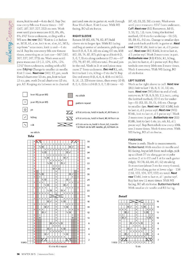 Interweave knits winter 2015 - 輕描淡寫 - 輕描淡寫
