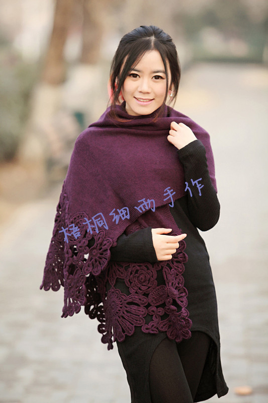 優(yōu)雅女人味組合山菊花披肩 - 梧桐細(xì)雨 - 指間物語