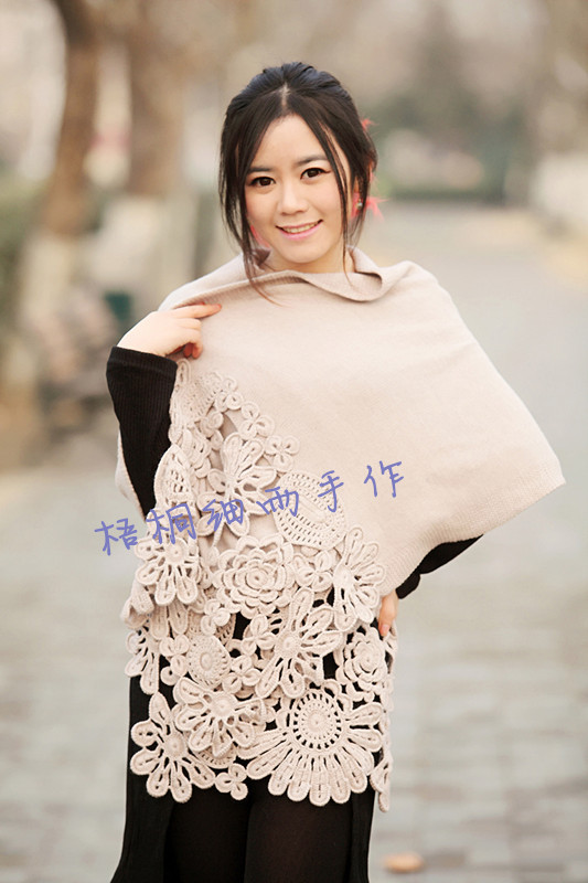 優(yōu)雅女人味組合山菊花披肩 - 梧桐細(xì)雨 - 指間物語