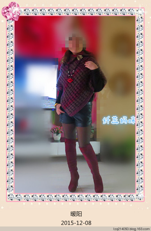 暖陽——幻彩呢絨線超暖斗篷 - 纖蕊媽媽 - 蕊媽的博客