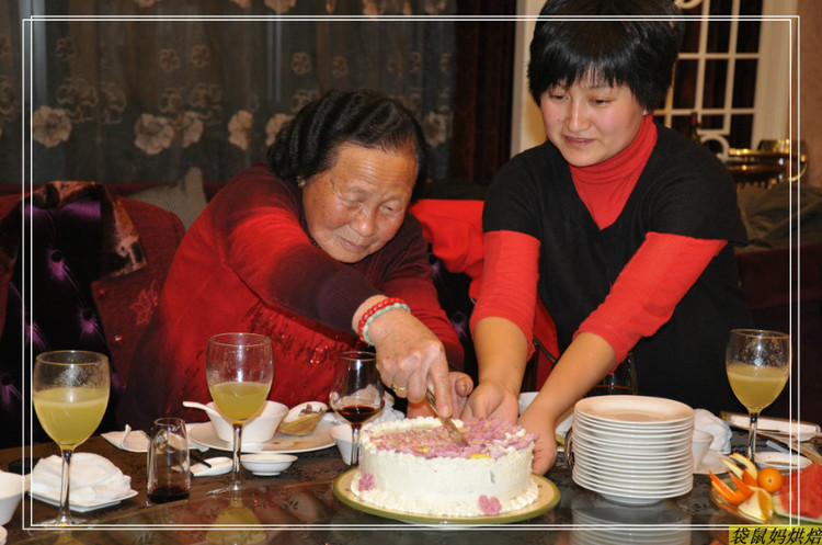 櫻花落---------2013年婆婆的生日蛋糕 - 袋鼠媽 - 袋鼠媽