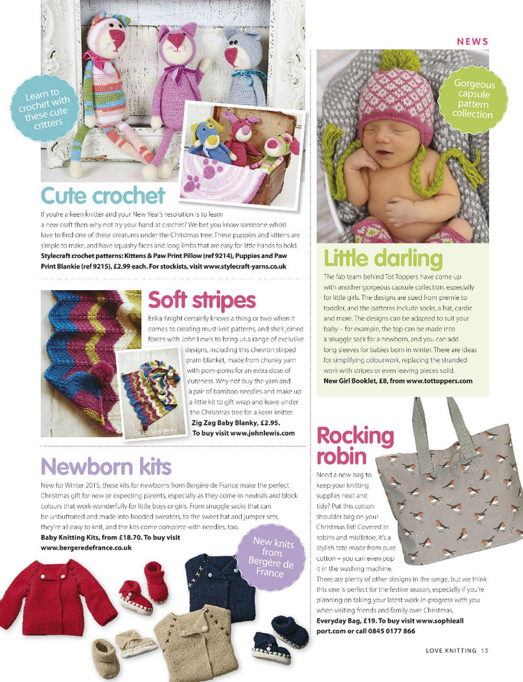 Love Knitting for Babies  December 2015 - 輕描淡寫(xiě) - 輕描淡寫(xiě)