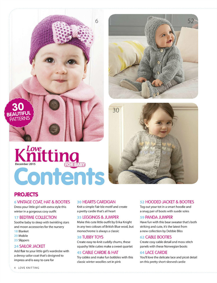 Love Knitting for Babies  December 2015 - 輕描淡寫(xiě) - 輕描淡寫(xiě)