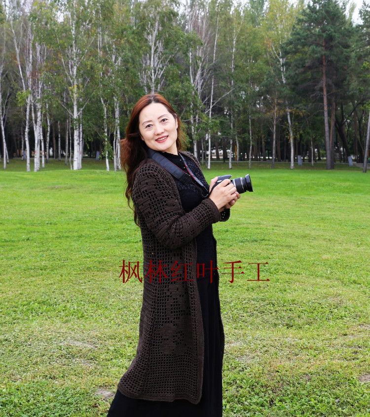 秋意濃（休閑長(zhǎng)款鉤衣）攝影：笨笨 - 楓林紅葉 -                 楓林紅葉