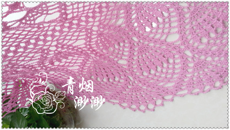 彼岸花~~鉤針扇形披肩 - 青煙渺渺 - 青煙渺渺