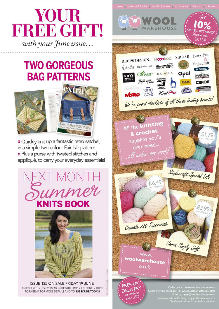 Simply Knitting Issue 134 2015 - 輕描淡寫 - 輕描淡寫 Simply Knitting Issue 134 2015 - 輕描淡寫 - 輕描淡寫