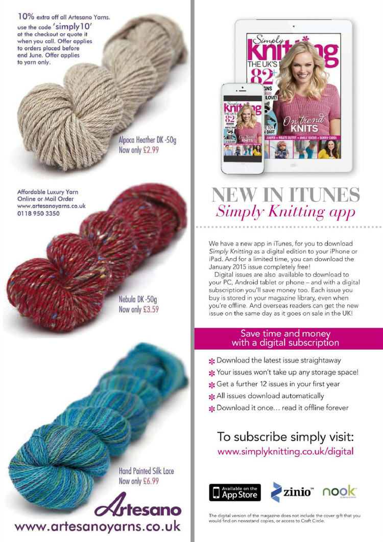 Simply Knitting Issue 134 2015 - 輕描淡寫 - 輕描淡寫