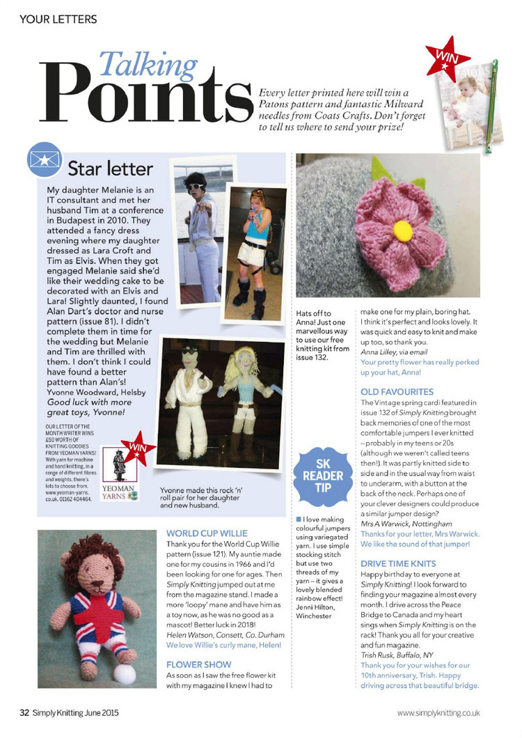 Simply Knitting Issue 134 2015 - 輕描淡寫 - 輕描淡寫